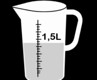 how many cups in 1.5 liters