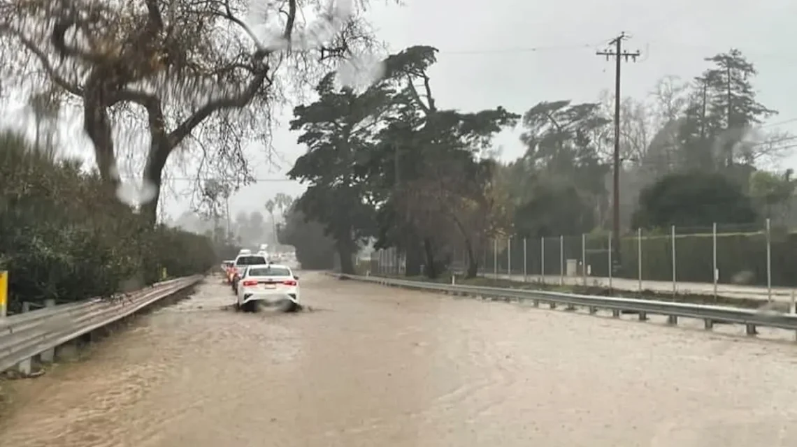 101 santa barbara blocked off