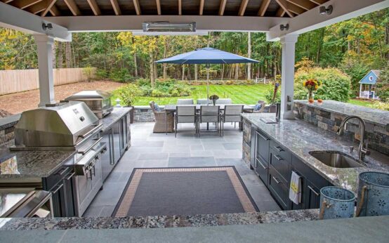 inexpensive covered outdoor kitchen ideas